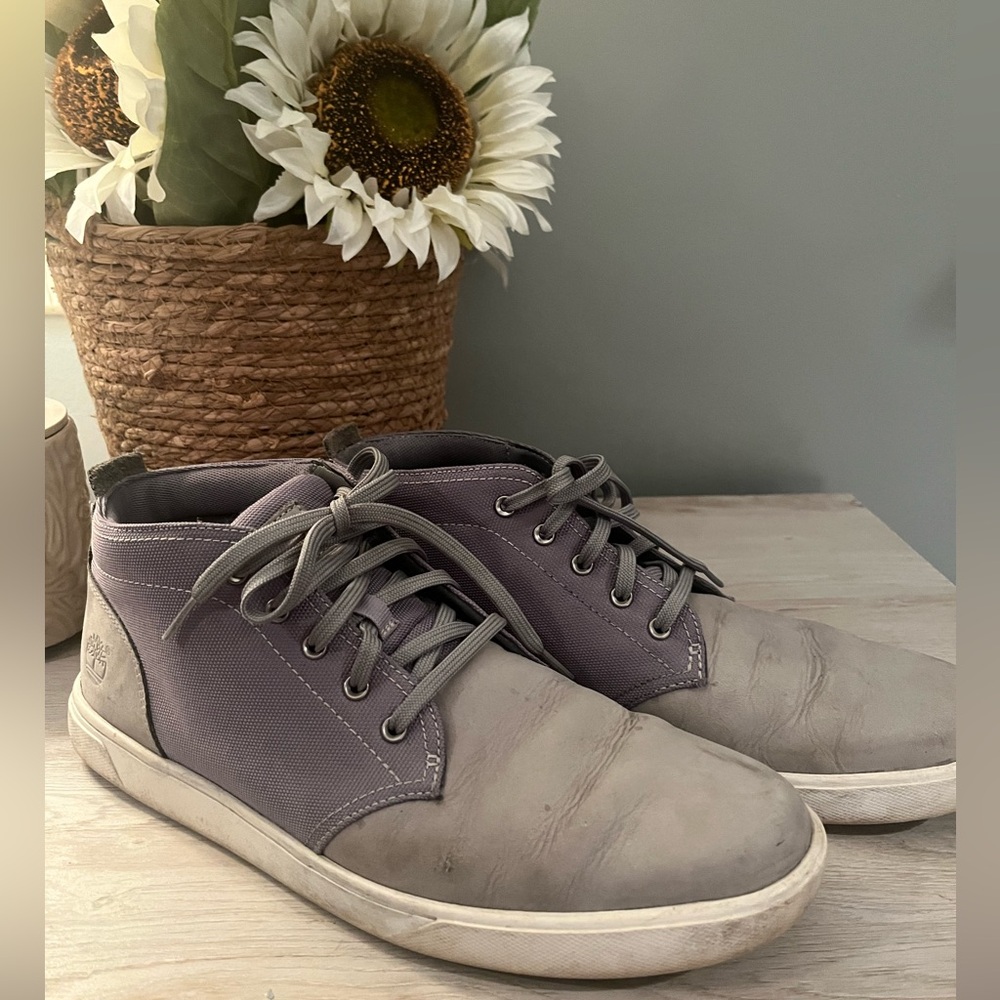 Timberland Men's Gray High-Top Sneakers size 10.5
